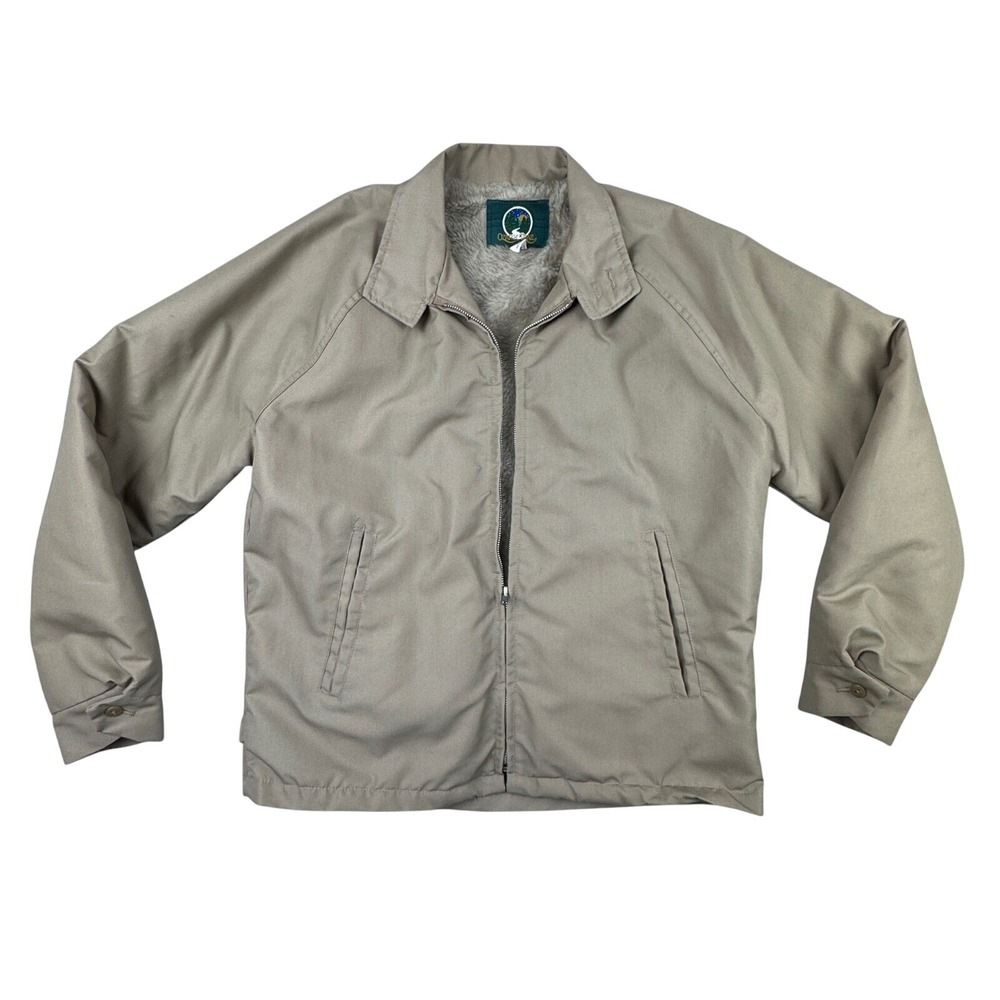 Vintage Mens Ozark Trail‎ Sherpa Lined Zip Up Jacket Coat Made In The USA Size L